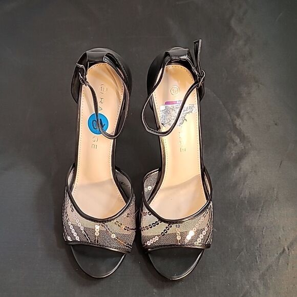 BRAND NEW RAMPAGE HIGH HEEL STILETTOS ADJUSTABLE BUCKLE STRAP SANDAL - Picture 3 of 15